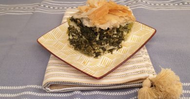 Spanakoprasopita « Light »– Feuilleté aux épinards, poireaux et à la feta. Spanakoprasopita « Light »– Feuilleté aux épinards, poireaux et à la feta.