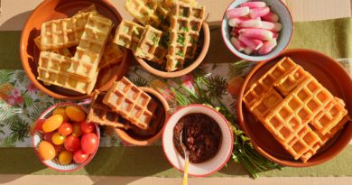 Pour les gaufres salées à la crétoise pour l’apéritif Pour les gaufres salées à la crétoise pour l’apéritif