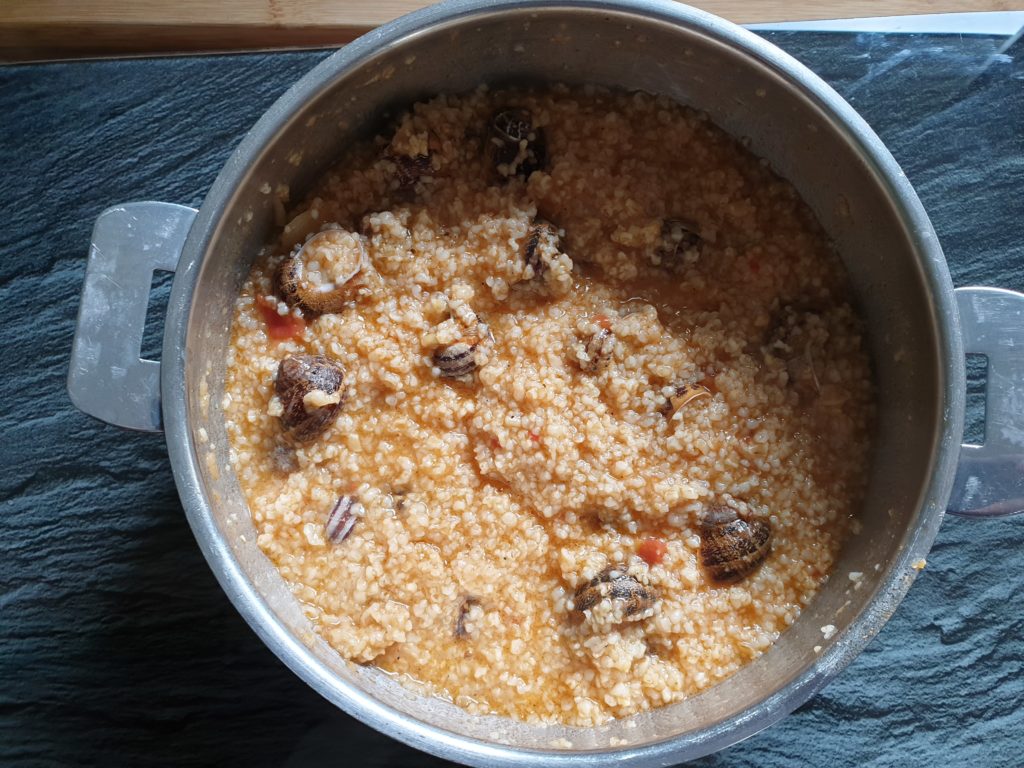blé aux escargots