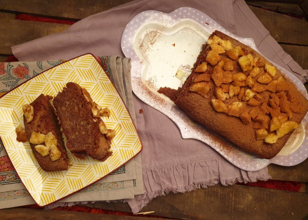 cake à la caroube et banane