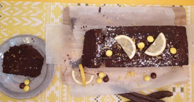 Cake au citron et à la farine de caroube cake au citron et caroube