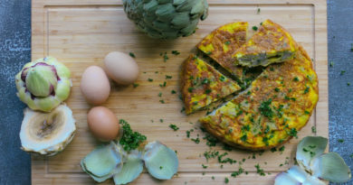 Omelette aux artichauts omelette grecque aux artichauts