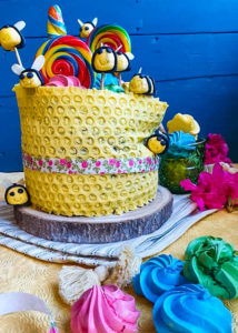 Layer cake à la caroube et au miel 12