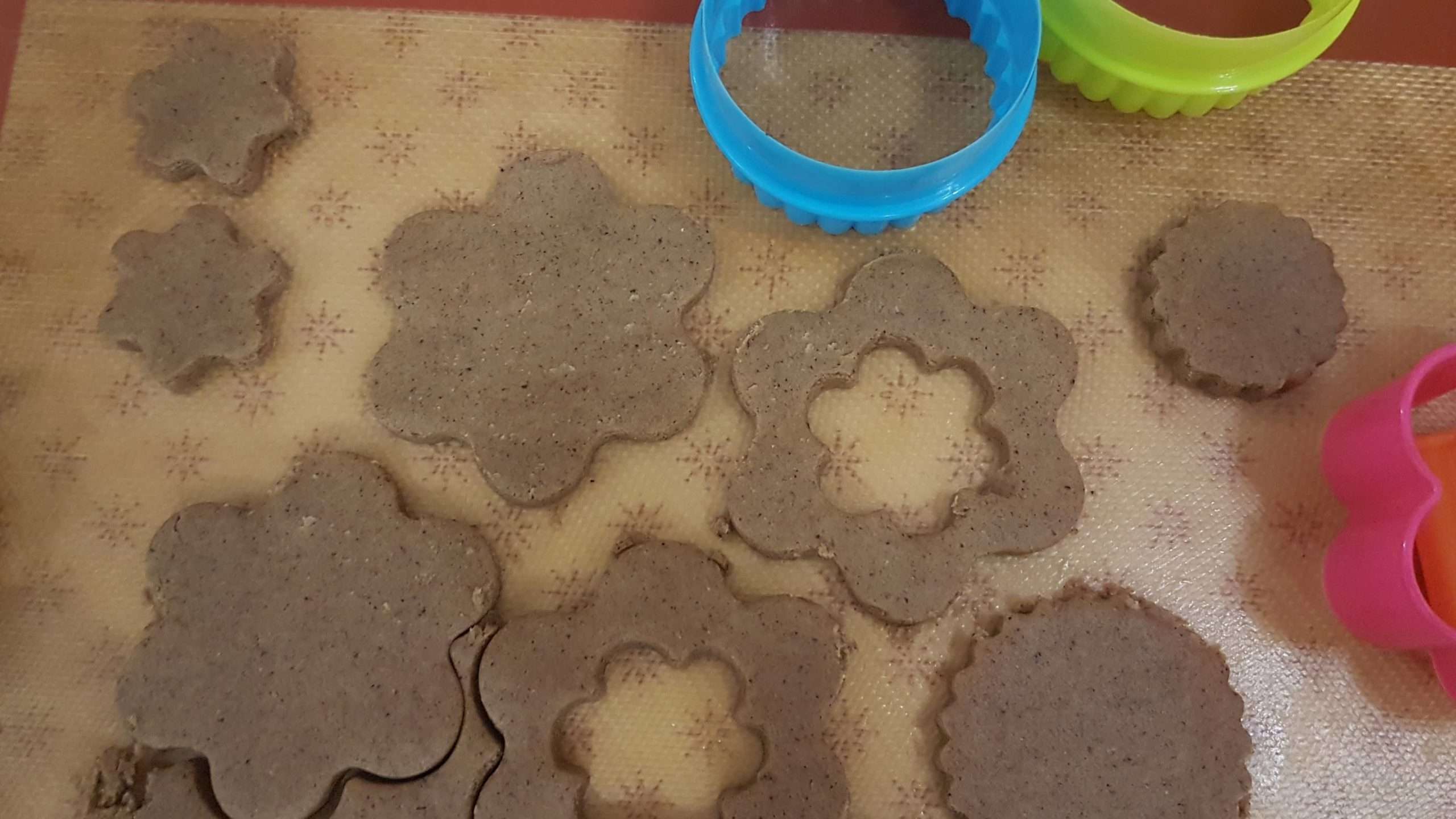 biscuits découpés en forme