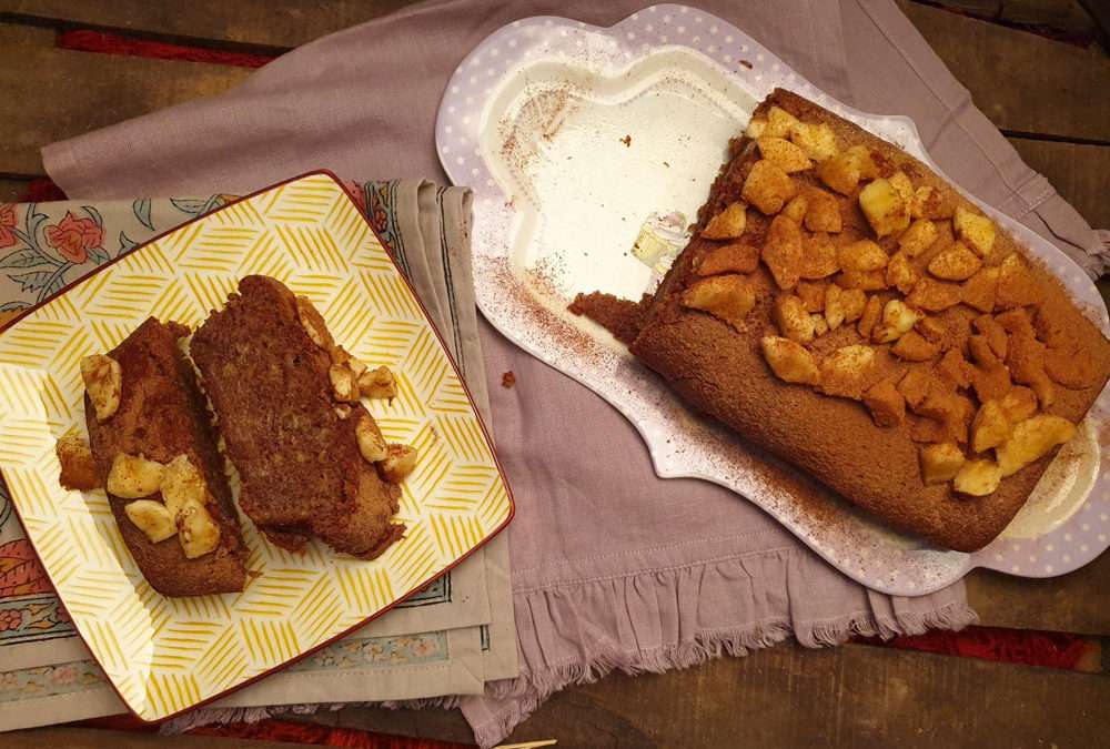 Cake à la banane et à la caroube