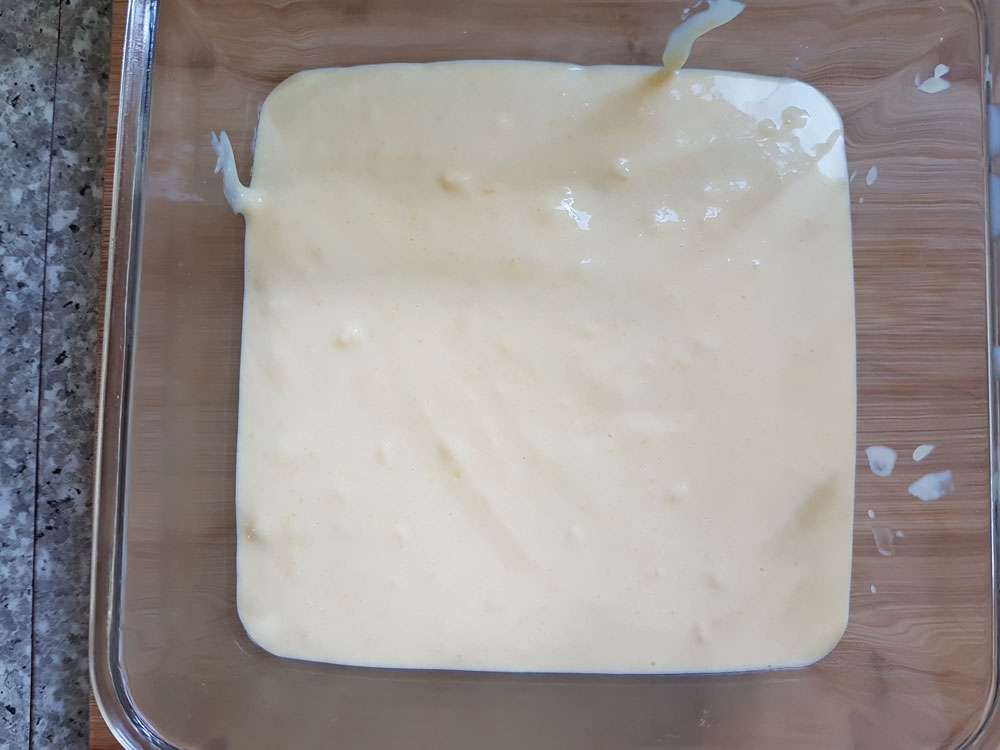 Dernière couche crème pâtissière à la mastic de chios