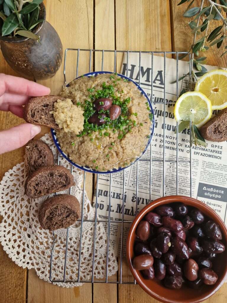 Melitsanosalata Caviar d'aubergine grec Recettes d'une Crétoise