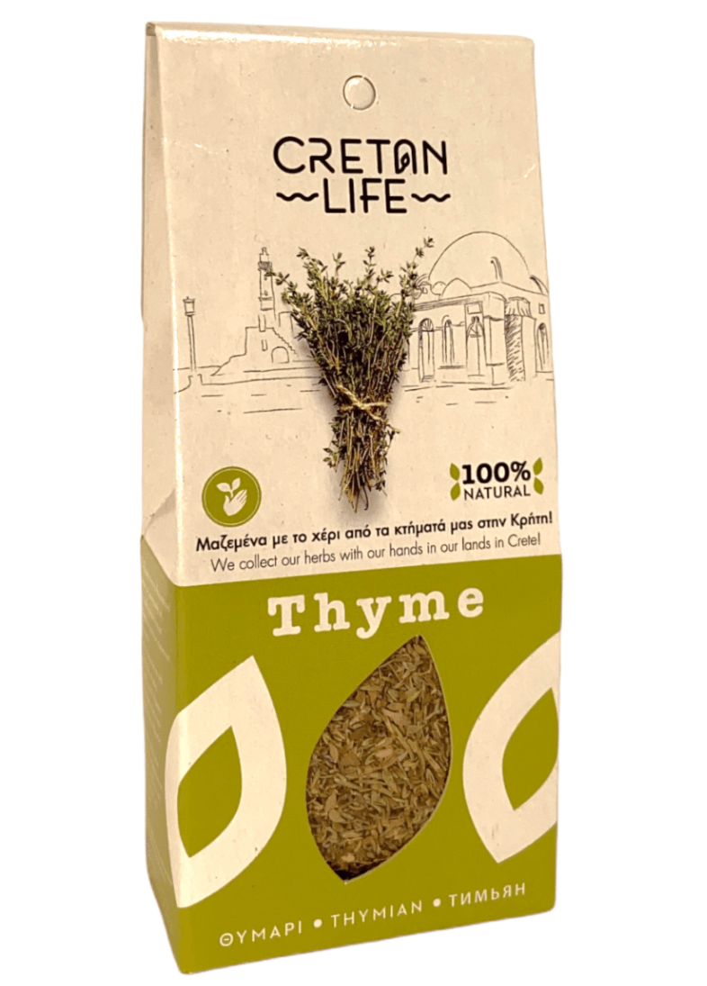 Thym en sachet de Crète de la marque Cretan Life.