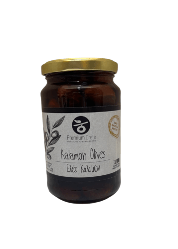 Cake salé crétois à la feta, olives et poivrons 3 Olives Kalamata en bocal PREMIUM CRETE