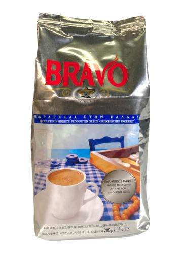 Café grec glacé - le frappé à l'ancienne (pagomenos ellinikos) 2 Café grec moulu BRAVO 200 g