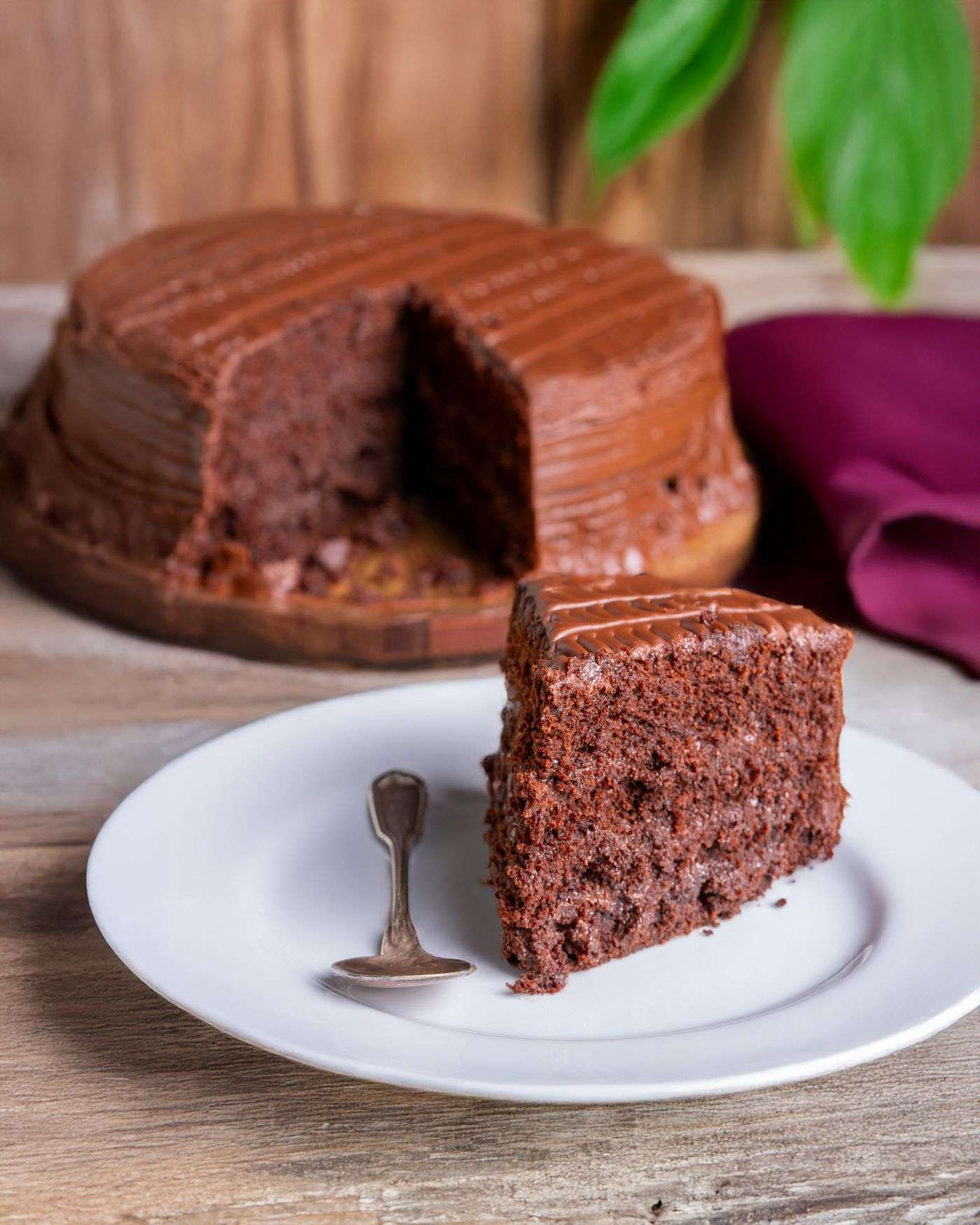 Gâteau tout chocolat et son sirop (sokolatoglyko) 1 Gâteau tout chocolat et son sirop, moelleux et fondant à la grecque
