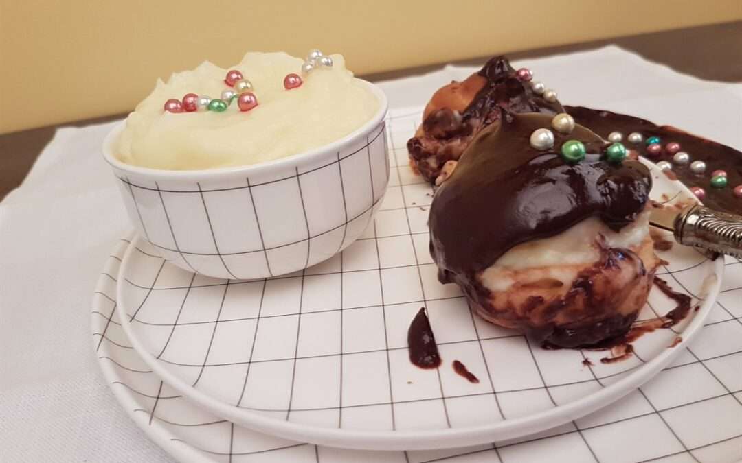 Profiteroles au mastic de Chios
