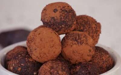 Cake Vegan à la caroube 1 Troufakia au chocolat (truffes grecques)