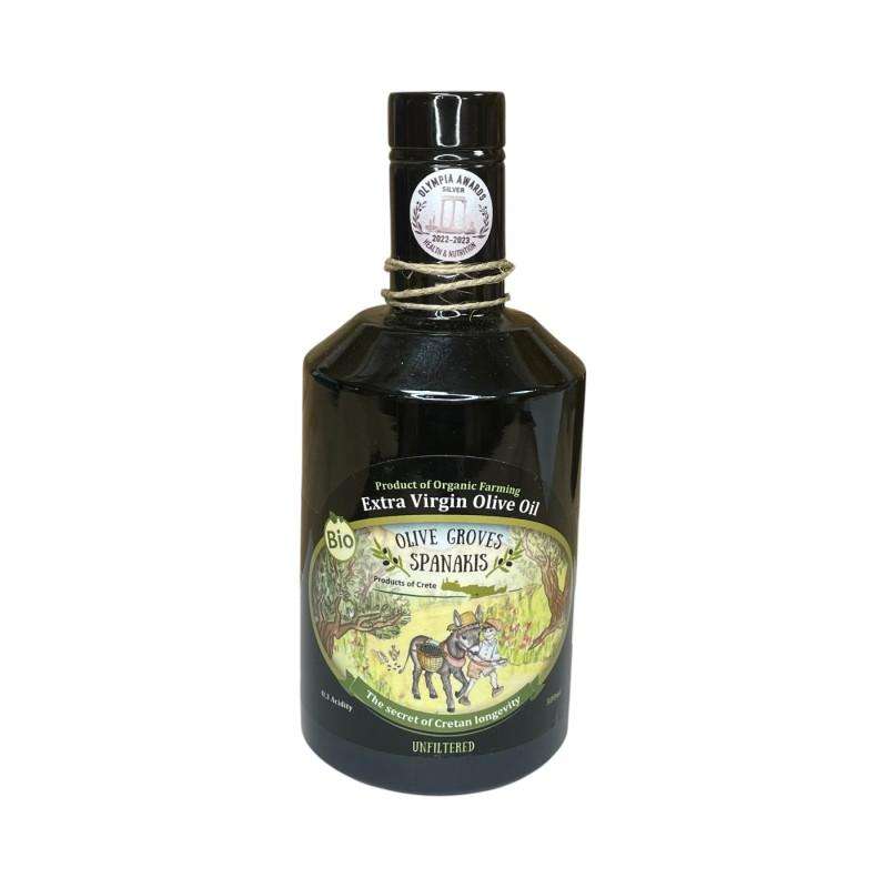 Huile d'olive extra vierge bio Spanakis Huile d'olive extra vierge bio Spanakis 500 ml