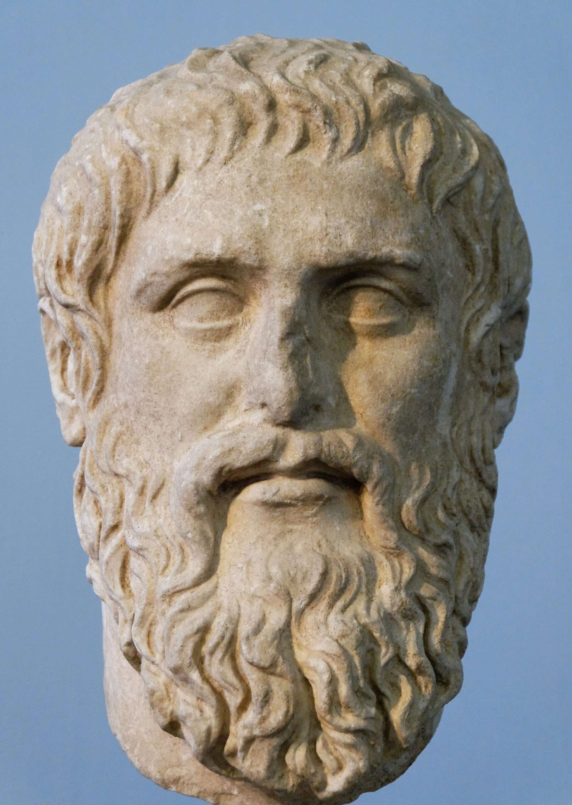 Ce que Socrate dirait de l'intelligence artificielle 17 Buste de Platon d'après Silanion, musées du Capitole à Rome