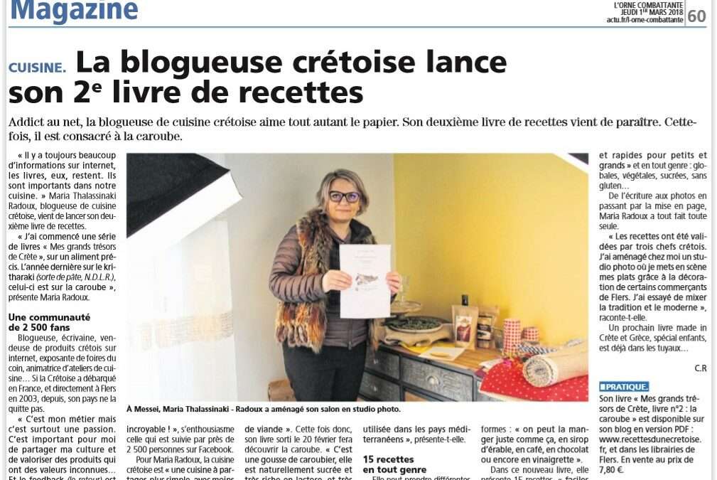 Mon premier reportage en concernant la publication de mon 2eme livre